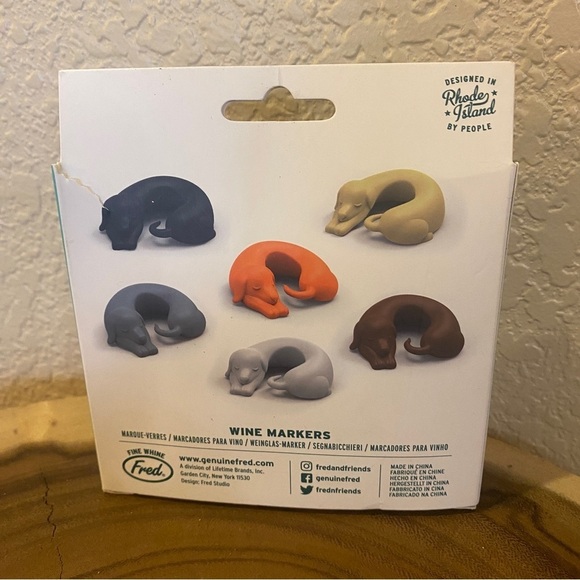 Winer Dogs wine stem markers weiner dachshund new in package bar accessories - Picture 2 of 5
